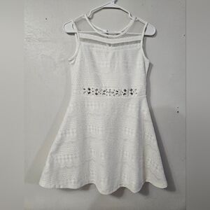 The Childrens Place White Dress With Rhinestones On The Front!